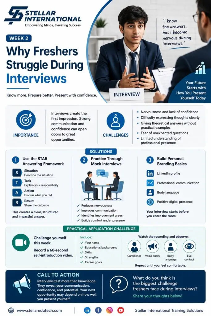 Future Skills & Workplace Success 2026 | Week 2: Why Freshers Struggle During Interviews