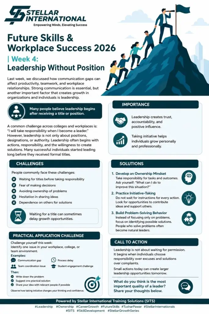 Future Skills & Workplace Success 2026 | Week 4: Leadership Without Position